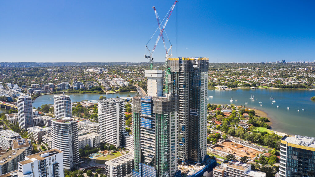 Billbergia's Rhodes Central Stage 2 approaching its completion