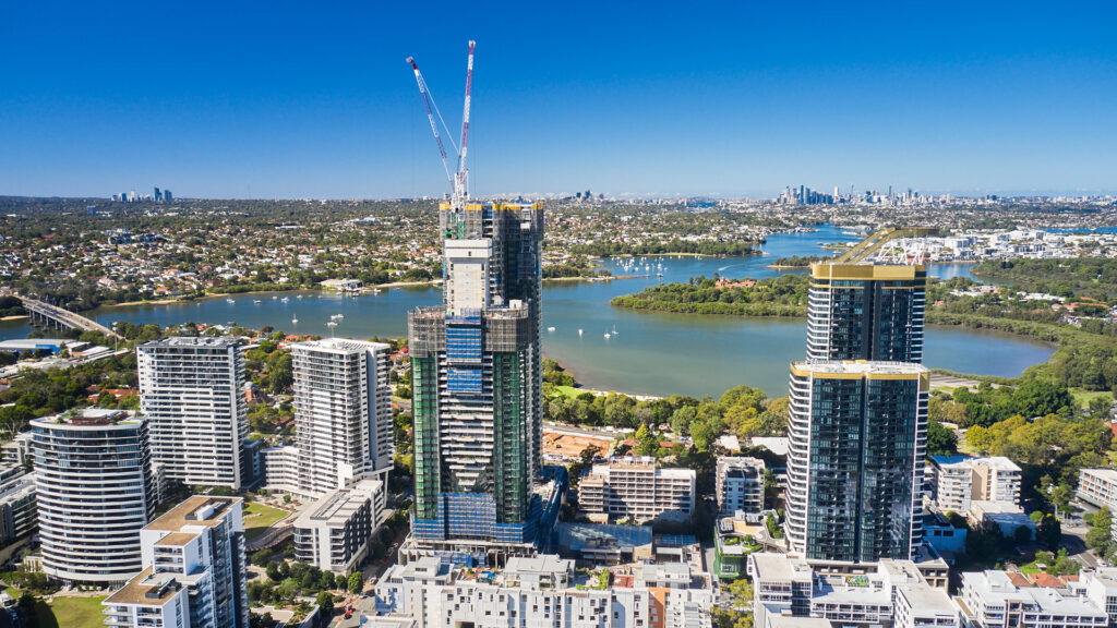 Billbergia's Rhodes Central Stage 2 approaching its completion