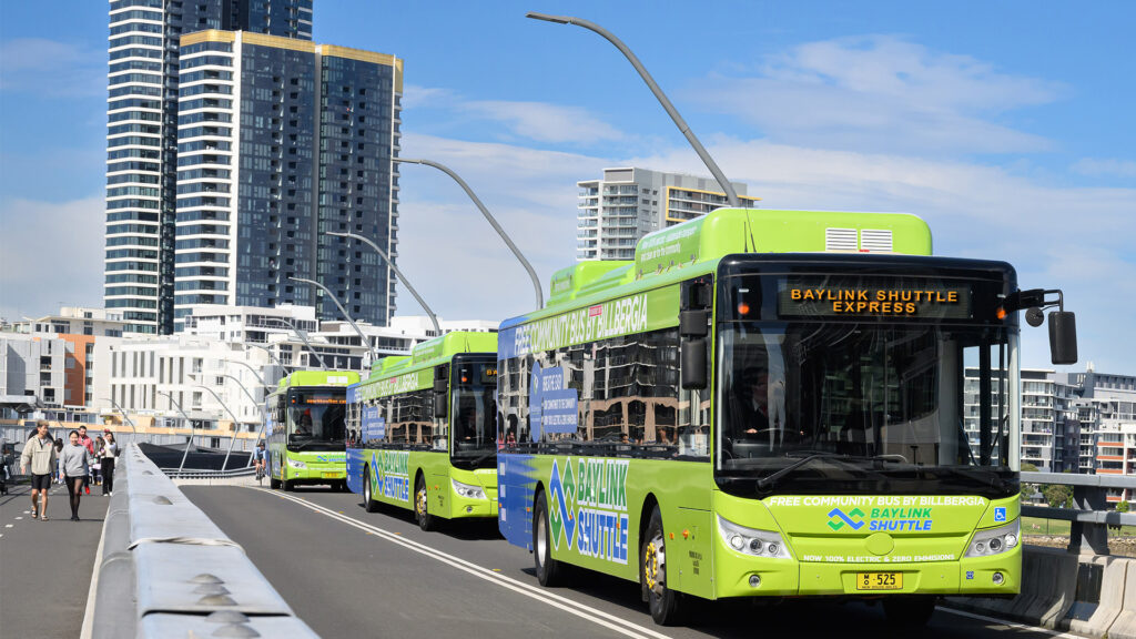 3 electrical Baylink Buses are introduced this week